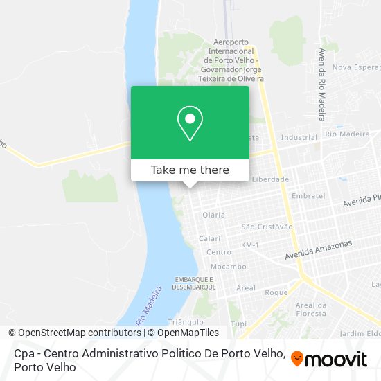 Mapa Cpa - Centro Administrativo Politico De Porto Velho