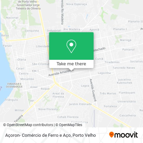 Açoron- Comércio de Ferro e Aço map