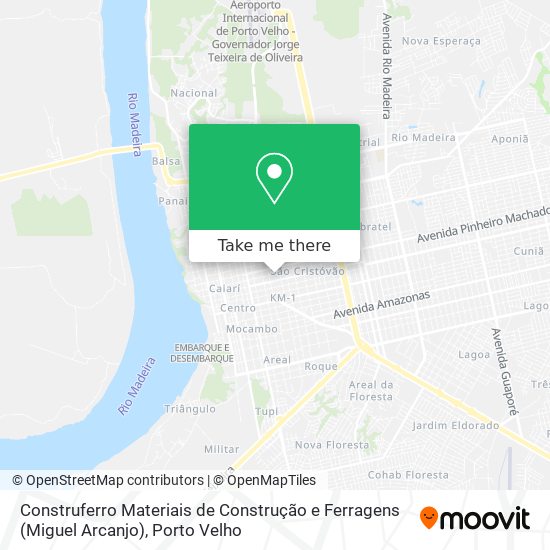 Construferro Materiais de Construção e Ferragens (Miguel Arcanjo) map