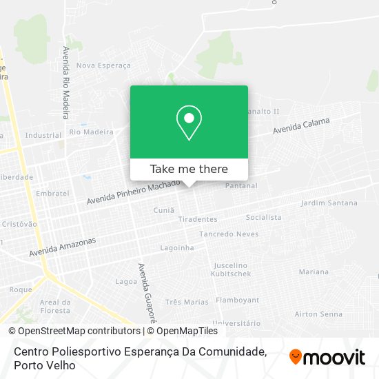 Mapa Centro Poliesportivo Esperança Da Comunidade