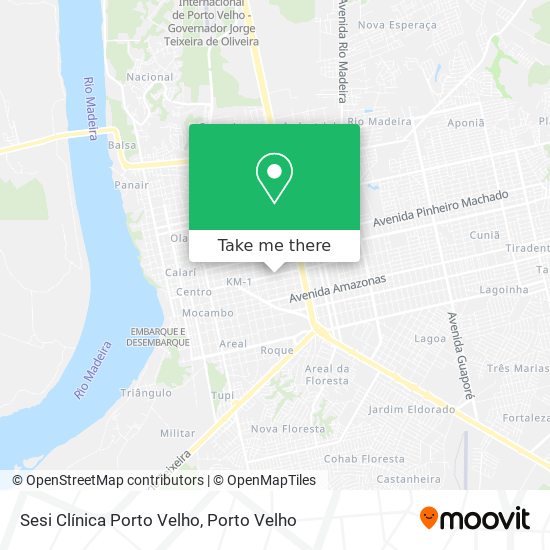 Sesi Clínica Porto Velho map
