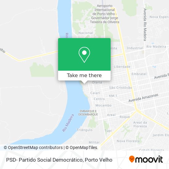 PSD- Partido Social Democrático map