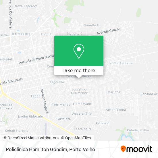 Mapa Policlinica Hamilton Gondim