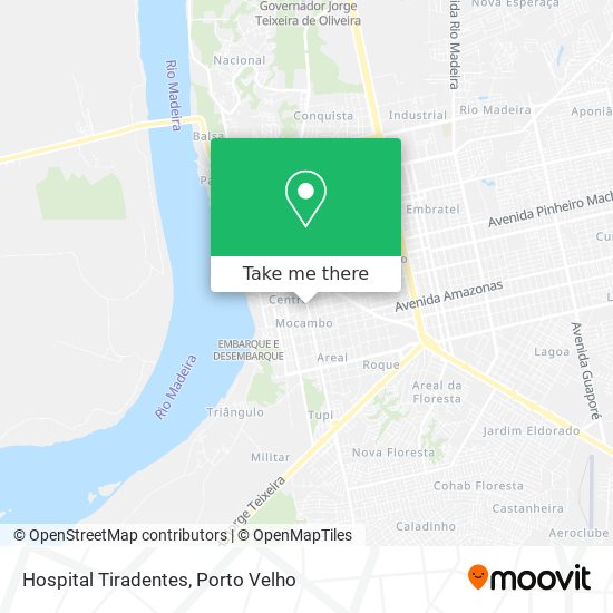 Hospital Tiradentes map