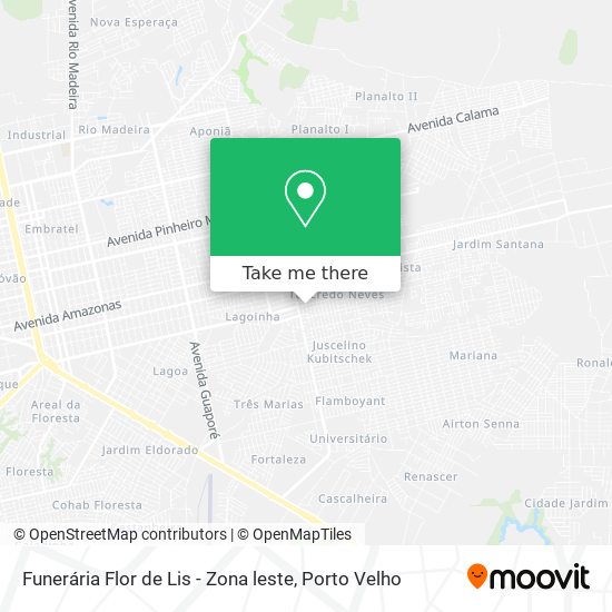 Funerária Flor de Lis - Zona leste map