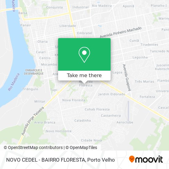 NOVO CEDEL - BAIRRO FLORESTA map