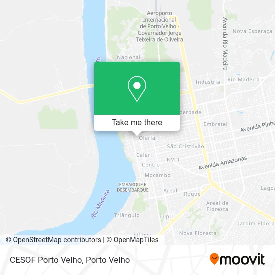 CESOF Porto Velho map
