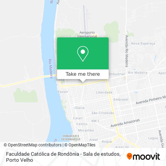 Faculdade Católica de Rondônia - Sala de estudos map