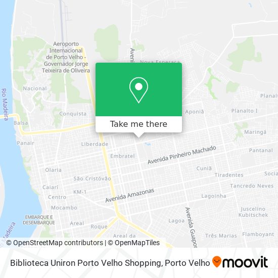 Biblioteca Uniron Porto Velho Shopping map