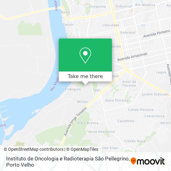 Instituto de Oncologia e Radioterapia São Pellegrino map