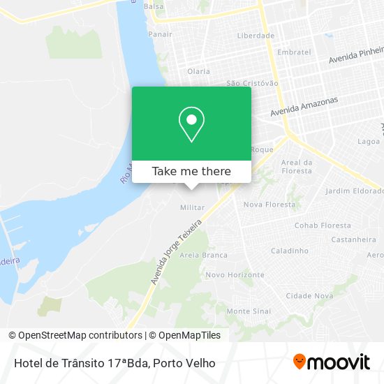 Hotel de Trânsito 17ªBda map
