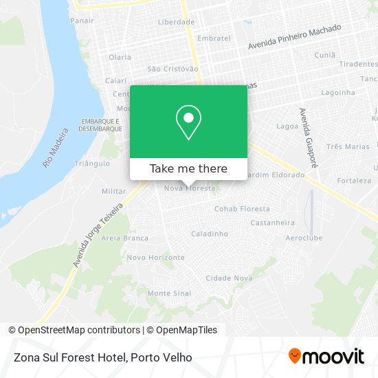 Zona Sul Forest Hotel map
