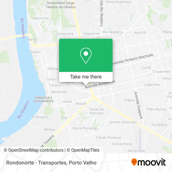 Rondonorte - Transportes map