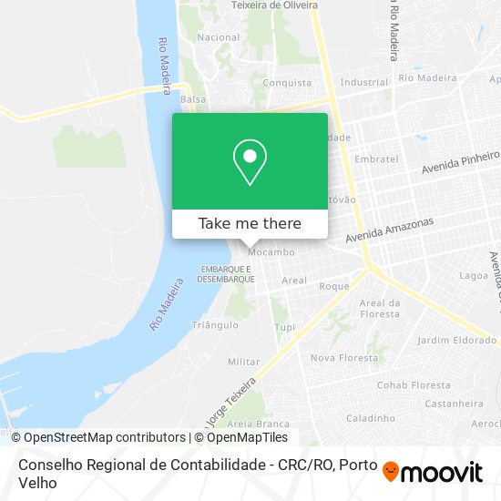 Conselho Regional de Contabilidade - CRC / RO map