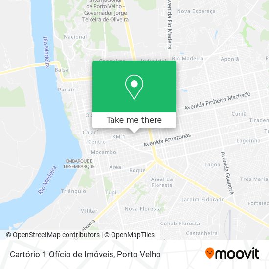 Cartório 1 Ofício de Imóveis map
