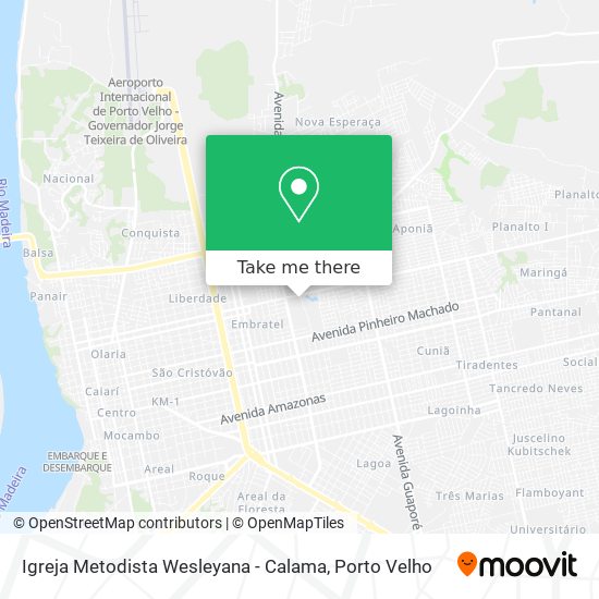 Igreja Metodista Wesleyana - Calama map