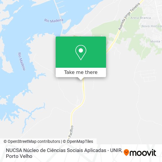NUCSA Núcleo de Ciências Sociais Aplicadas - UNIR map