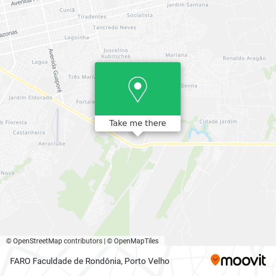 Mapa FARO Faculdade de Rondônia