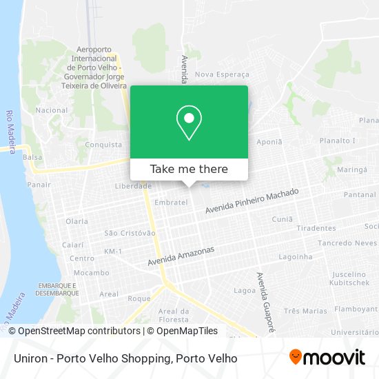 Mapa Uniron - Porto Velho Shopping