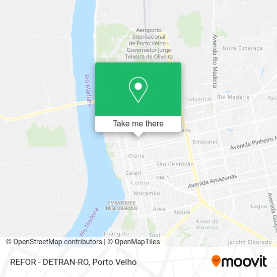 REFOR - DETRAN-RO map