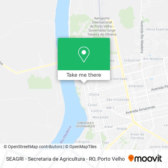 SEAGRI - Secretaria de Agricultura - RO map