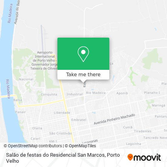 Salão de festas do Residencial San Marcos map