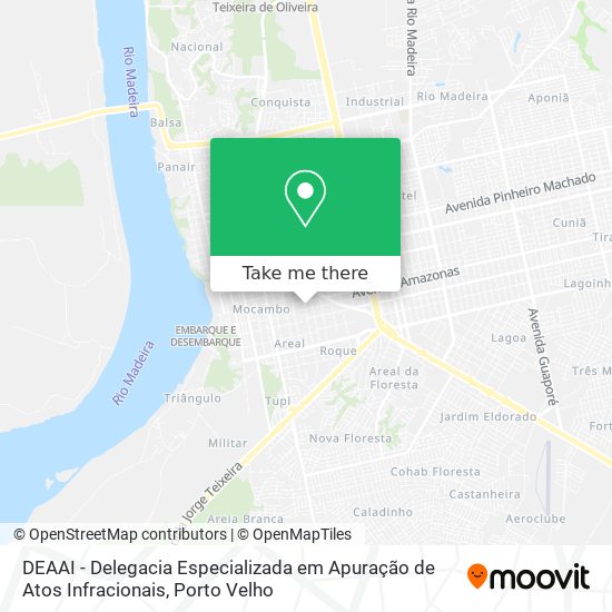 DEAAI - Delegacia Especializada em Apuração de Atos Infracionais map