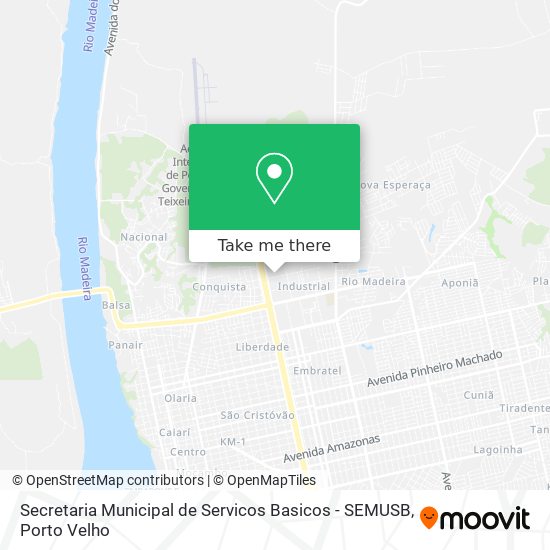 Secretaria Municipal de Servicos Basicos - SEMUSB map