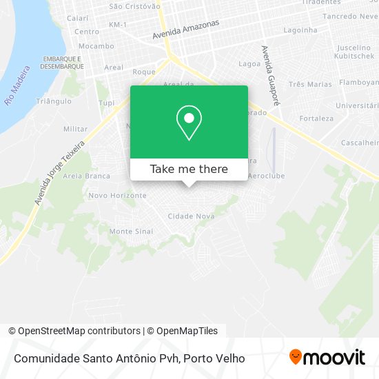 Comunidade Santo Antônio Pvh map