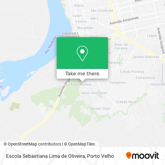 Mapa Escola Sebastiana Lima de Oliveira