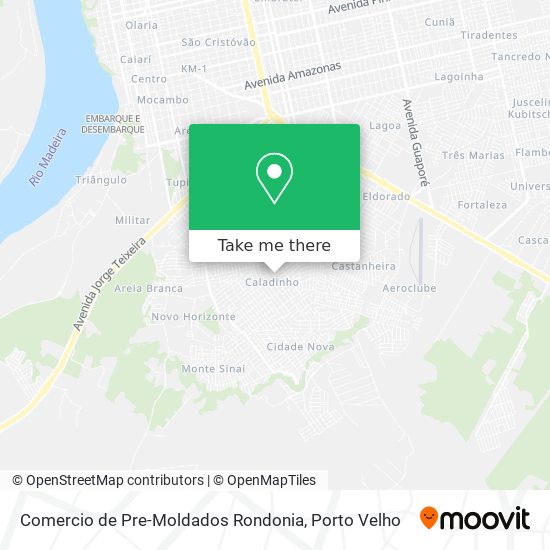 Comercio de Pre-Moldados Rondonia map