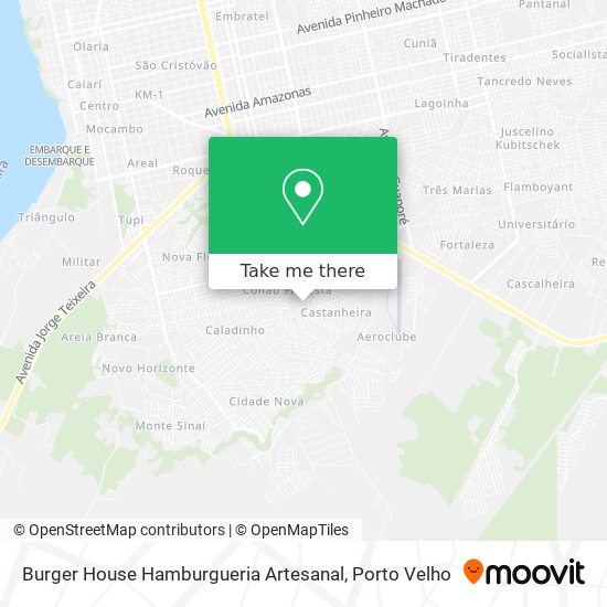 Mapa Burger House Hamburgueria Artesanal