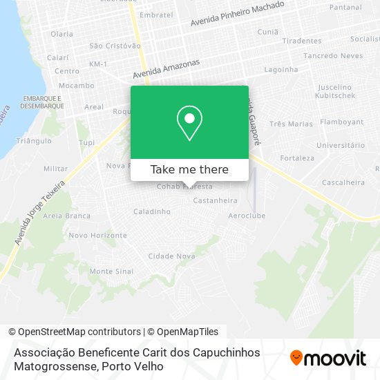 Associação Beneficente Carit dos Capuchinhos Matogrossense map