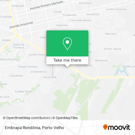 Embrapa Rondônia map