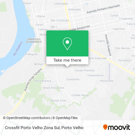 Crossfit Porto Velho Zona Sul map