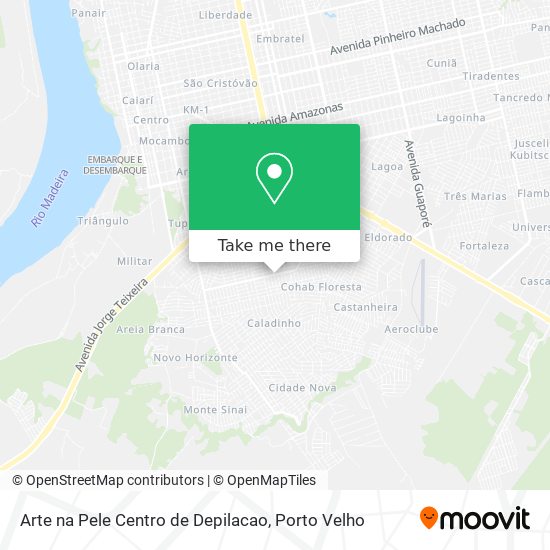 Arte na Pele Centro de Depilacao map