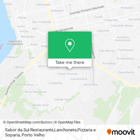 Mapa Sabor da Sul Restaurante,Lanchonete,Pizzaria e Soparia