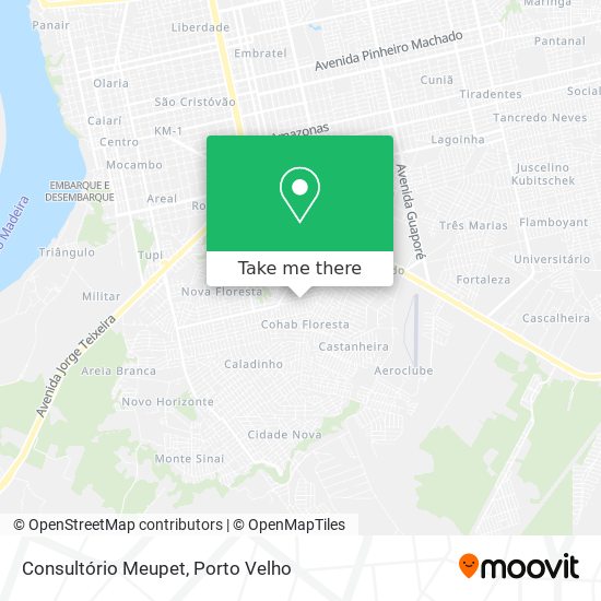 Consultório Meupet map