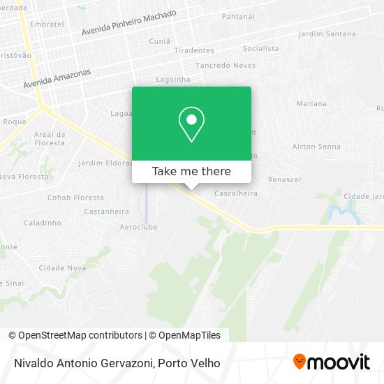 Nivaldo Antonio Gervazoni map