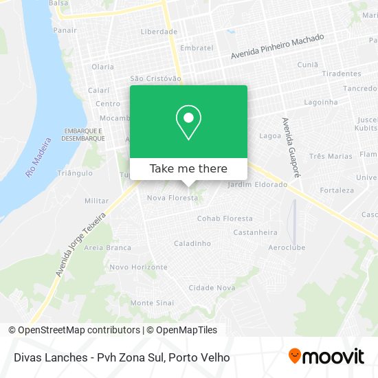 Divas Lanches - Pvh Zona Sul map
