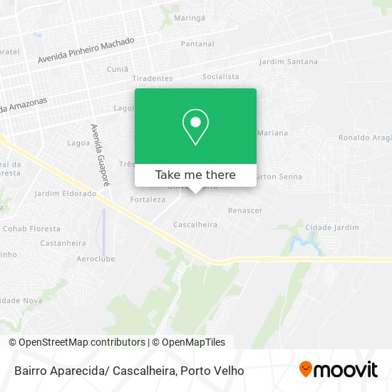Mapa Bairro Aparecida/ Cascalheira
