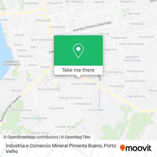 Industria e Comercio Mineral Pimenta Bueno map