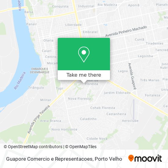 Guapore Comercio e Representacoes map