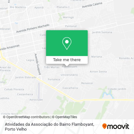 Atividades da Associação do Bairro Flamboyant map