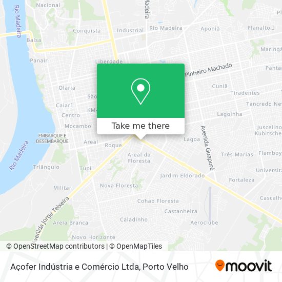 Açofer Indústria e Comércio Ltda map