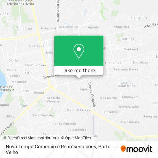 Novo Tempo Comercio e Representacoes map