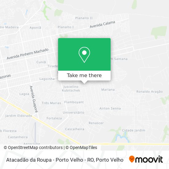 Atacadão da Roupa - Porto Velho - RO map