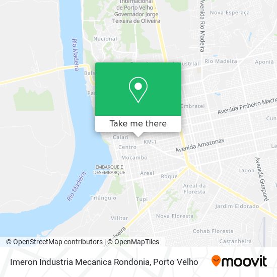 Imeron Industria Mecanica Rondonia map