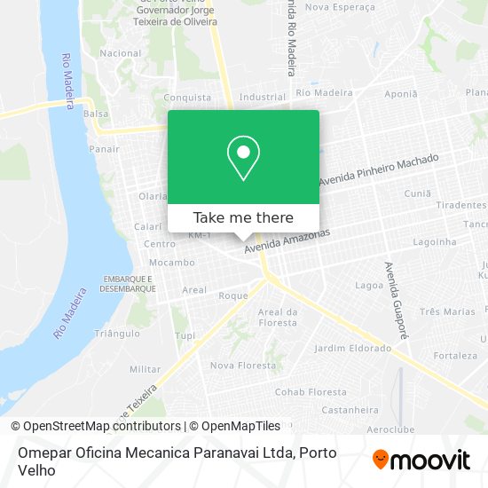 Omepar Oficina Mecanica Paranavai Ltda map