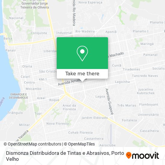 Dismonza Distribuidora de Tintas e Abrasivos map